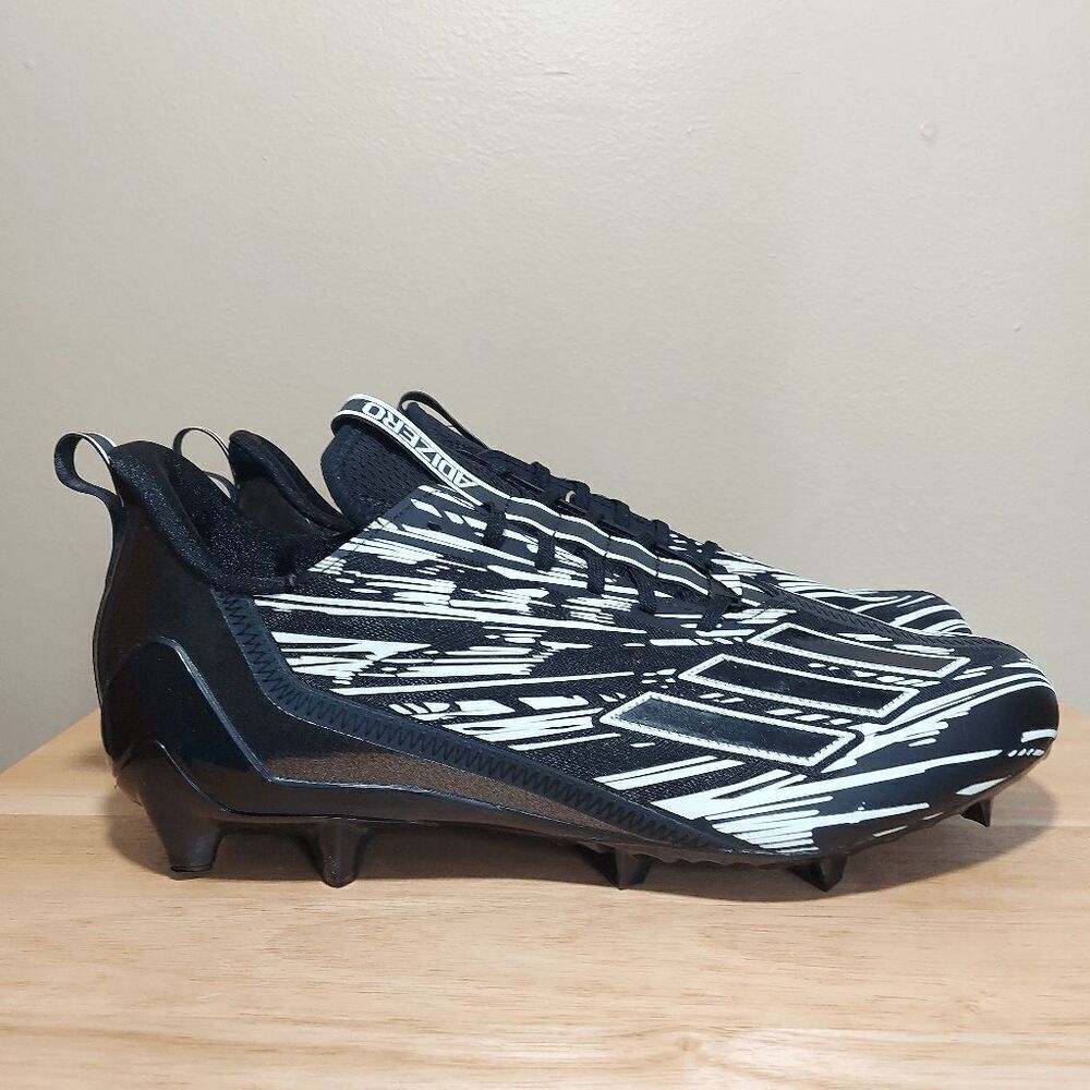 Adidas Adizero 12.0 Glow In The Dark Football Cleats Black IE5447 Men's Size 13